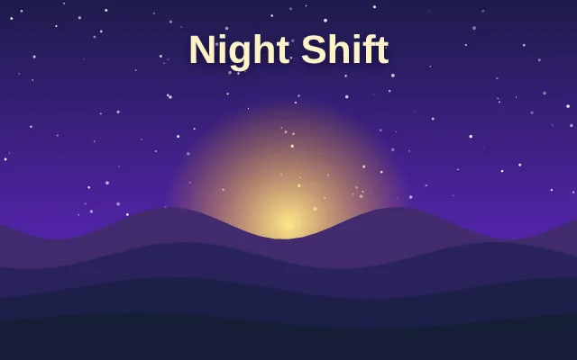 Precise mode: a starry night over layered hills